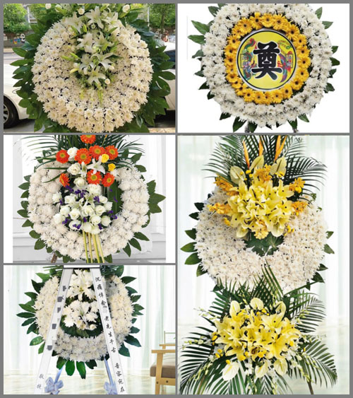 福建三明大田县桃源镇前村村花圈速递